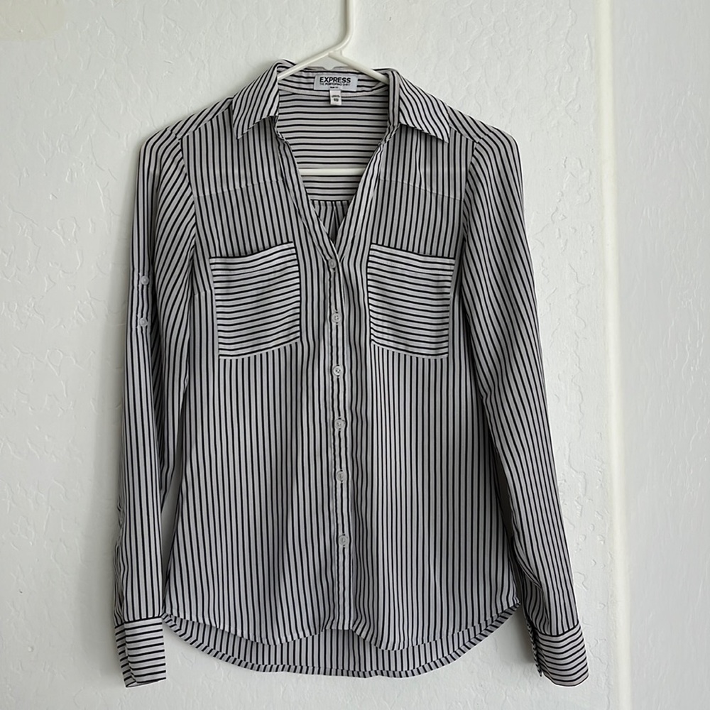 Striped Button Down Long Sleeve